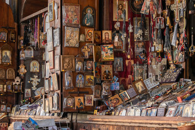 View of market stall