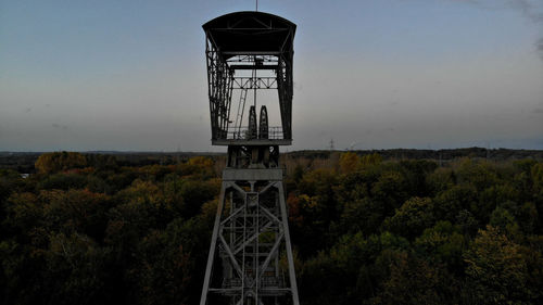 View of tower against clear sky