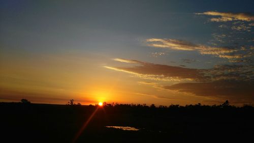 Scenic view of sky during sunset