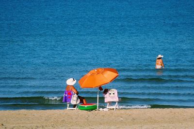 People on beach