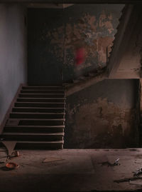 Staircase of abandoned building