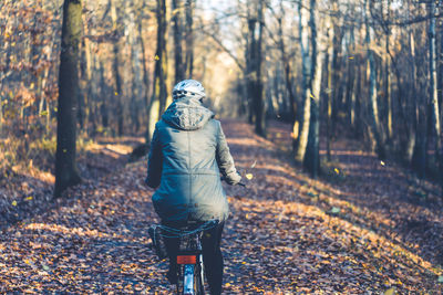 Woman in forest