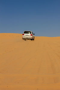 Car on desert