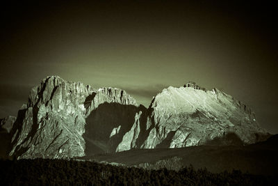 Scenic view of snowcapped mountain against sky