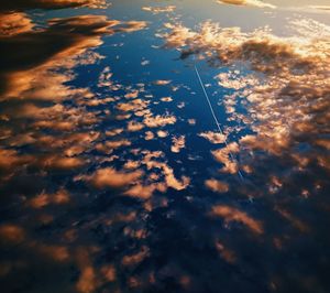 Scenic view of sky at sunset