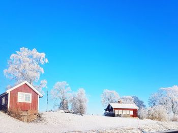 Built structure against clear blue sky