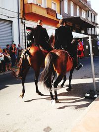 Man riding horse