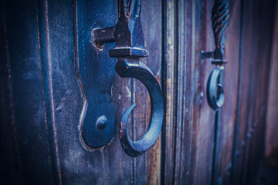 Close-up of old door