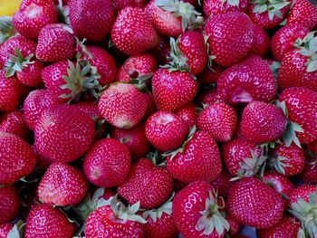 Full frame shot of strawberries