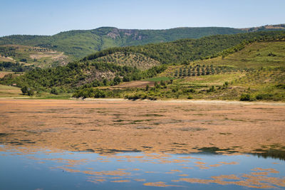 Scenic view of river against sky