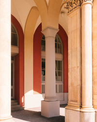 Entrance of historic building