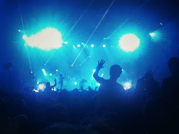Group of people in nightclub