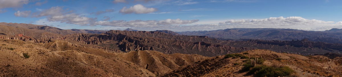 Panoramic view of landscape against sky