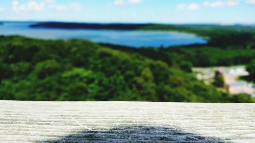 Close-up of sea against sky