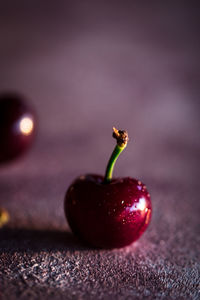 Close-up of apple on table
