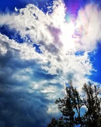 Low angle view of clouds in sky