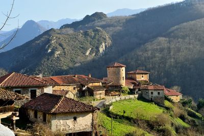 The lost village of bandujo, in the mountainous central area of asturias is a middle age landscape.