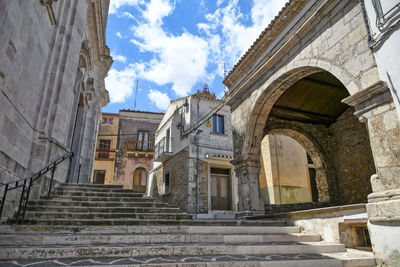 A street of rocchetta sant'antonio, old village of puglia region, italy.