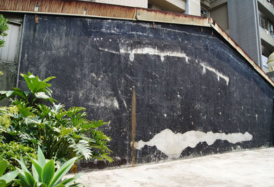 Water flowing through rocks