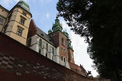 Low angle view of buildings against sky