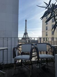 Low angle view of buildings in city