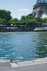 Man walking on water