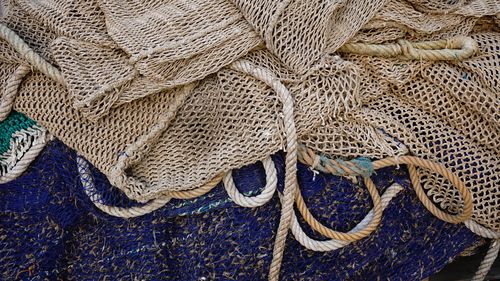Close-up of ropes