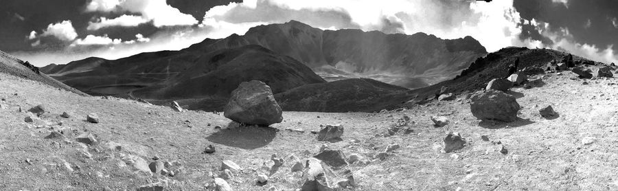 View at the top of nevado de toluca