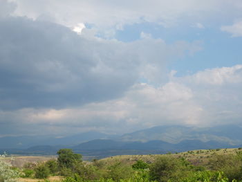 Scenic view of landscape against sky