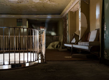 Interior of abandoned building