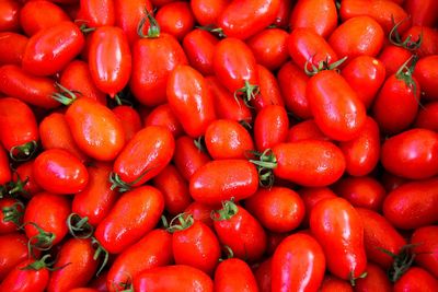 Full frame shot of tomatoes for sale at market stall