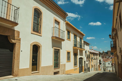 Street amidst buildings in town