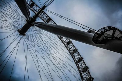 Low angle view of bridge against sky