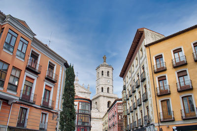 Low angle view of buildings against sky