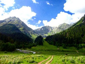 Scenic view of landscape against sky