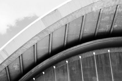 Low angle view of bridge against sky