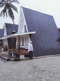 Low angle view of building against sky