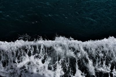 Scenic view of sea during winter