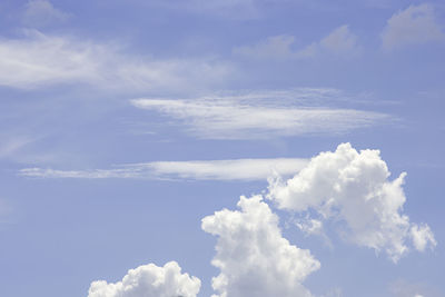 Low angle view of clouds in sky