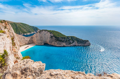 Scenic view of sea against sky