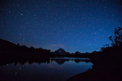 Scenic view of star field at night