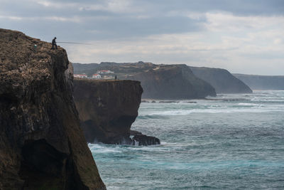 Scenic view of sea against sky