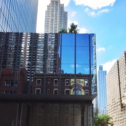 Low angle view of modern building