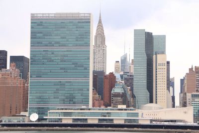 Low angle view of modern buildings