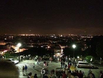 Crowd at night