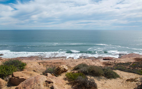 Scenic view of sea against sky