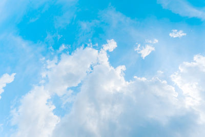 Low angle view of clouds in sky