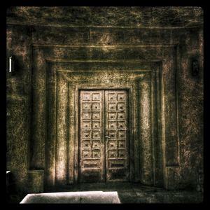 Close-up of wooden door