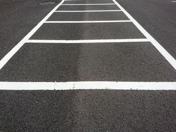 High angle view of zebra crossing