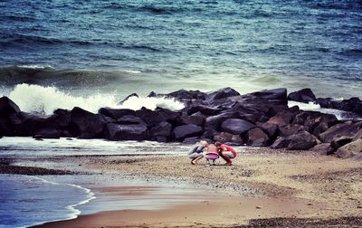 People on beach